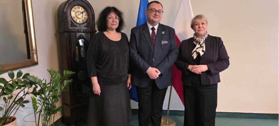 Павло Левчук з представниками освіти під час робочого візиту до Глогова, квітень 2026