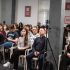 Аудиторія дискусії «Місце України у новому світі» у Києві слухає виступи експертів про defense tech, штучний інтелект та експорт безпеки