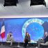 Учасники дискусії «Інформаційні війни: демократія в епоху дезінформації» на сцені Чиказької ради з міжнародних відносин