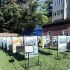 Стенди фотовиставки про Києво-Печерську Лавру на території Українського дому у Вашингтоні