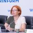 Ярина Ясиневич виступає на пресконференції Ukrinform щодо регулювання нікотинових виробів в Україні