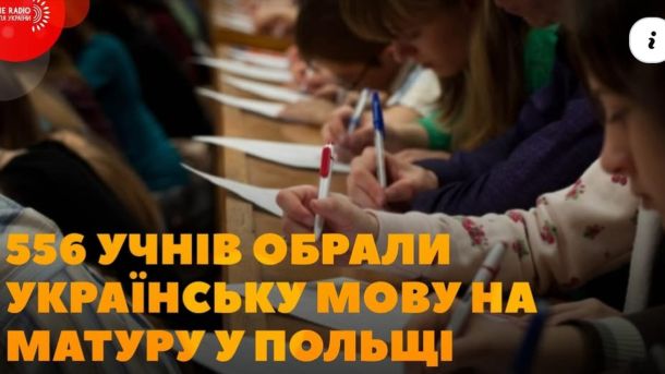 Учні складають письмовий іспит — українська мова вперше стала предметом матури у Польщі як іноземна